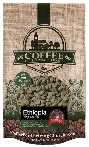 Green Beans 1.5lb Bag: Ethiopia Yirgacheffe