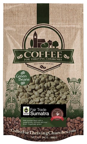 Green Beans 1.5lb Bag: Sumatra Fair Trade Origin